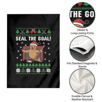 Funny Seal The Goal Garden Flag Goalie Ice Hockey Player Gift - Wonder Print Shop