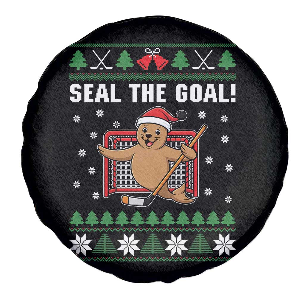 Funny Seal The Goal Spare Tire Cover Goalie Ice Hockey Player Gift - Wonder Print Shop