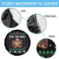 Funny Seal The Goal Spare Tire Cover Goalie Ice Hockey Player Gift - Wonder Print Shop