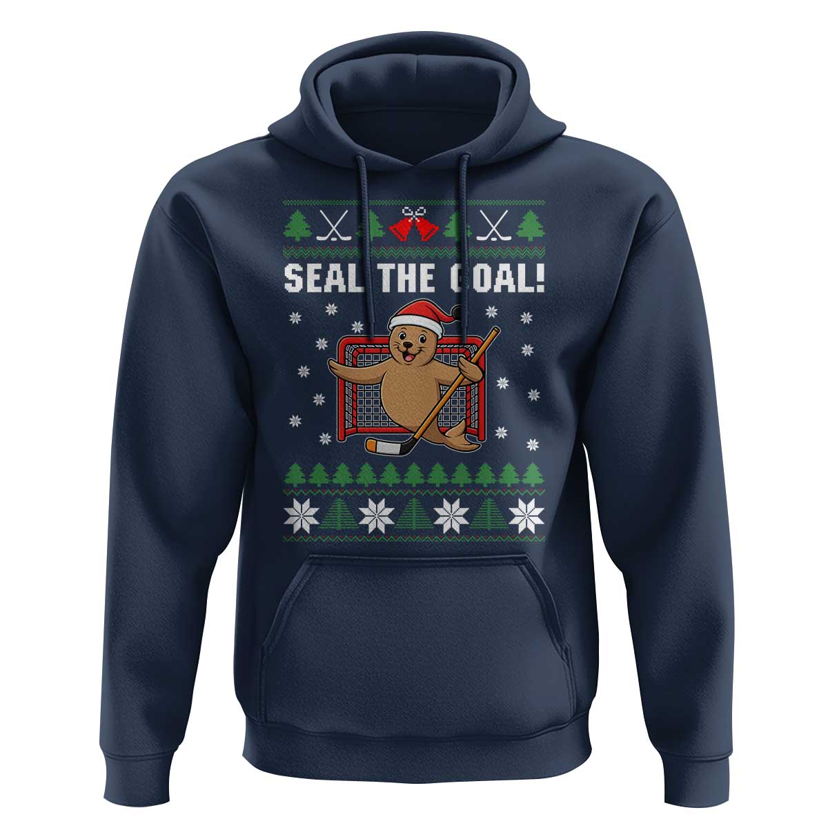 Funny Seal The Goal Hoodie Goalie Ice Hockey Player Gift - Wonder Print Shop