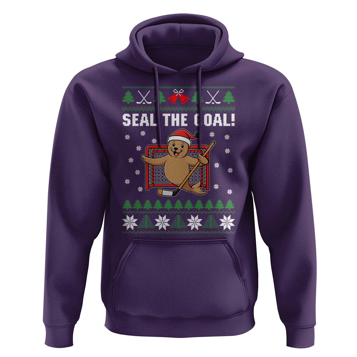 Funny Seal The Goal Hoodie Goalie Ice Hockey Player Gift - Wonder Print Shop