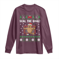 Funny Seal The Goal Long Sleeve Shirt Goalie Ice Hockey Player Gift - Wonder Print Shop