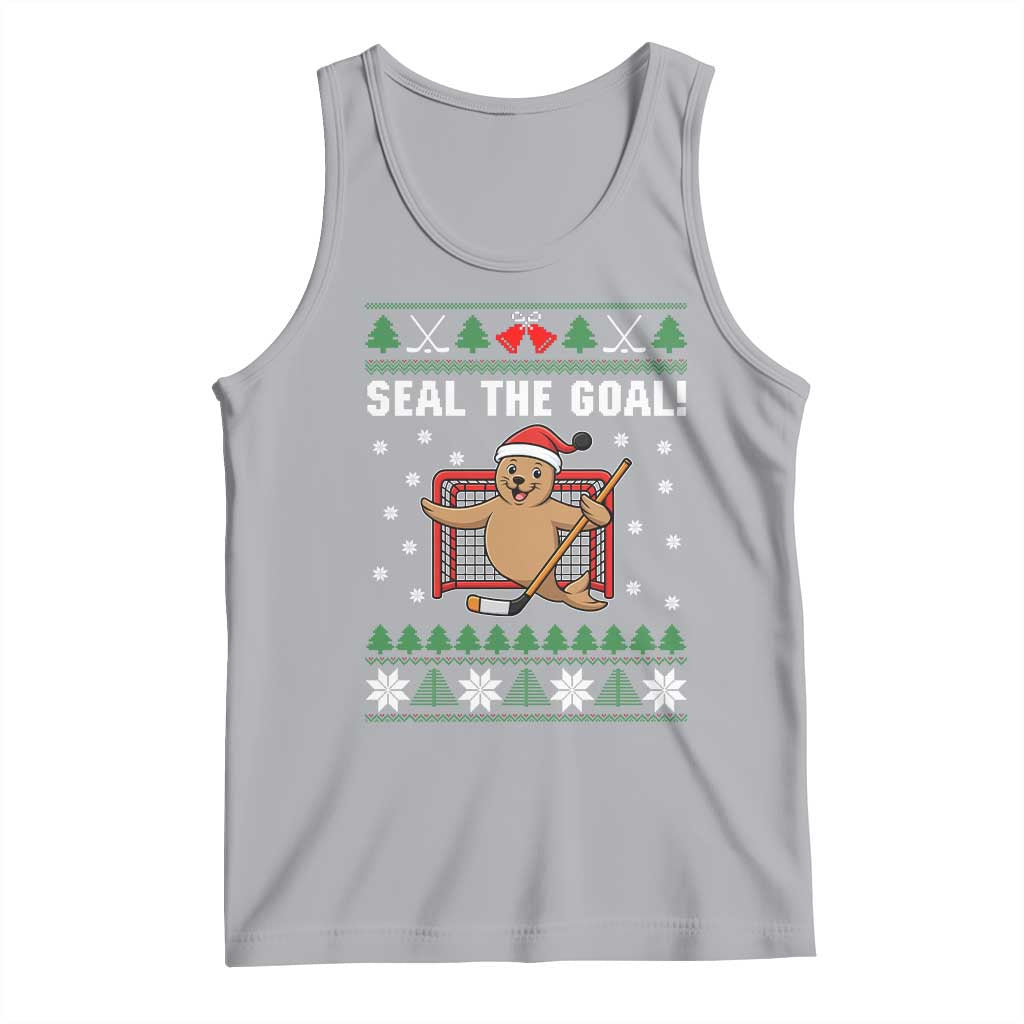 Funny Seal The Goal Tank Top Goalie Ice Hockey Player Gift - Wonder Print Shop