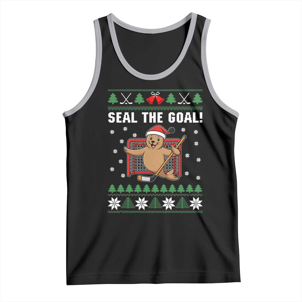 Funny Seal The Goal Tank Top Goalie Ice Hockey Player Gift - Wonder Print Shop