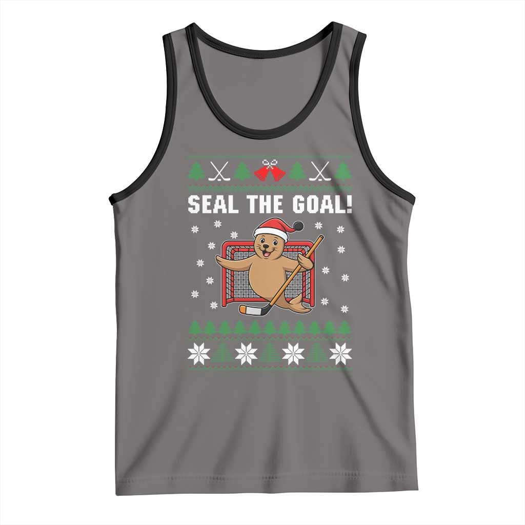 Funny Seal The Goal Tank Top Goalie Ice Hockey Player Gift - Wonder Print Shop