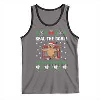 Funny Seal The Goal Tank Top Goalie Ice Hockey Player Gift - Wonder Print Shop