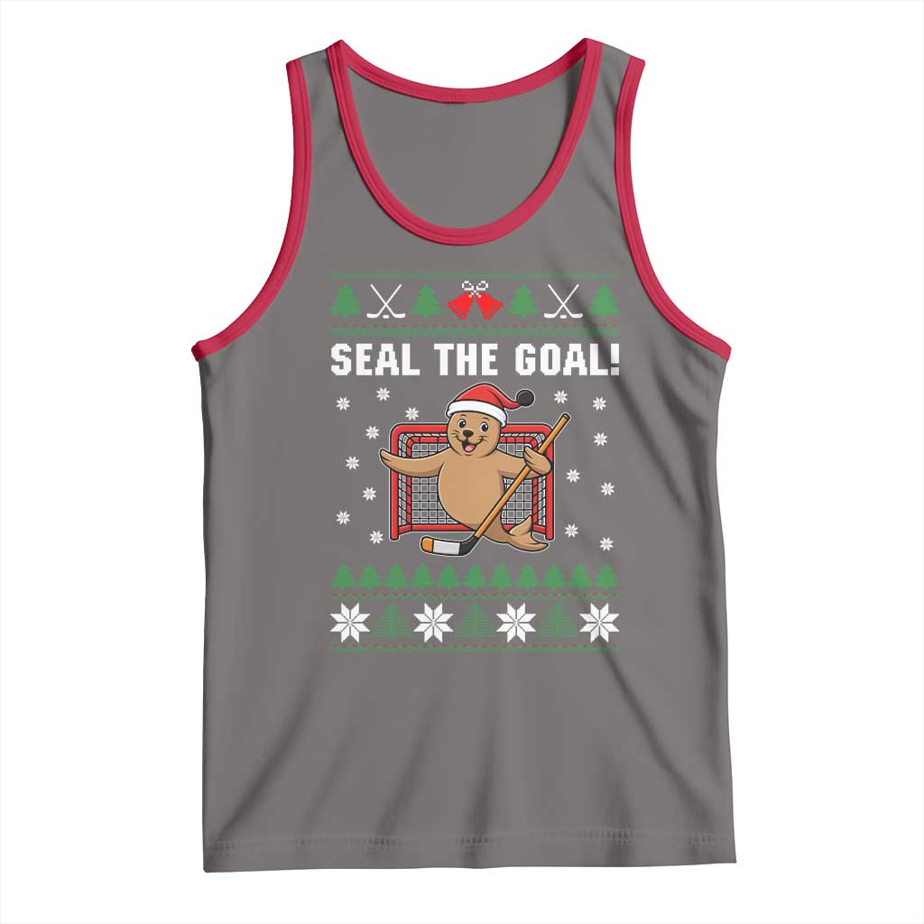 Funny Seal The Goal Tank Top Goalie Ice Hockey Player Gift - Wonder Print Shop