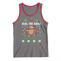 Funny Seal The Goal Tank Top Goalie Ice Hockey Player Gift - Wonder Print Shop