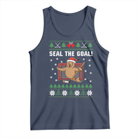 Funny Seal The Goal Tank Top Goalie Ice Hockey Player Gift - Wonder Print Shop