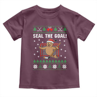 Funny Seal The Goal Toddler T Shirt Goalie Ice Hockey Player Gift - Wonder Print Shop