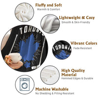 Toronto Ice Hockey Lover Throw Blanket Vintage Canada Gift - Wonder Print Shop