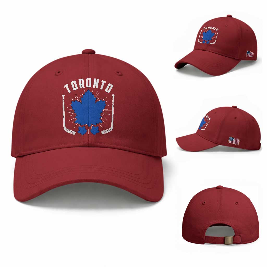 Toronto Ice Hockey Lover Baseball Cap Vintage Canada Gift