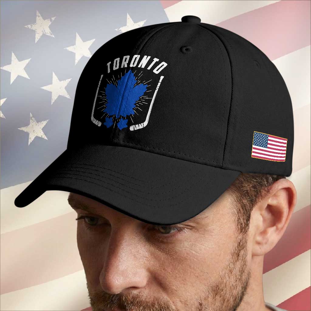Toronto Ice Hockey Lover Baseball Cap Vintage Canada Gift