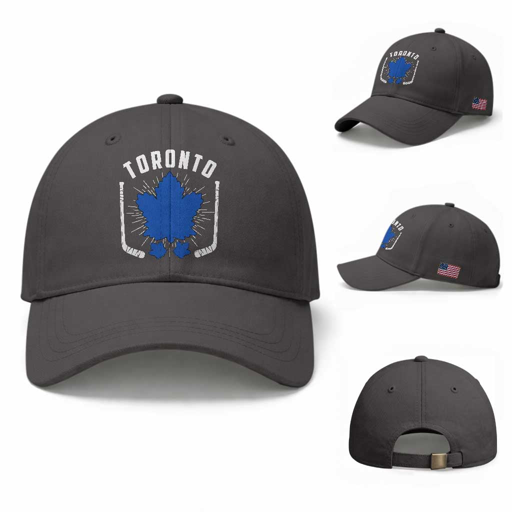 Toronto Ice Hockey Lover Baseball Cap Vintage Canada Gift