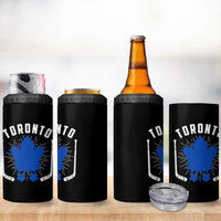 Toronto Ice Hockey Lover 4 in 1 Can Cooler Tumbler Vintage Canada Gift - Wonder Print Shop
