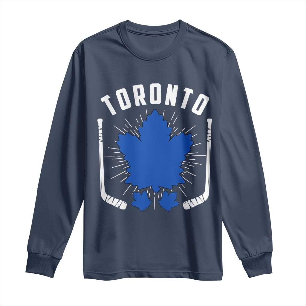 Toronto Ice Hockey Lover Long Sleeve Shirt Vintage Canada Gift - Wonder Print Shop