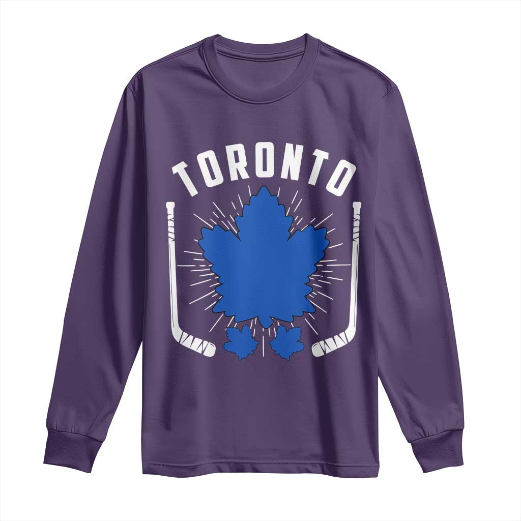 Toronto Ice Hockey Lover Long Sleeve Shirt Vintage Canada Gift - Wonder Print Shop