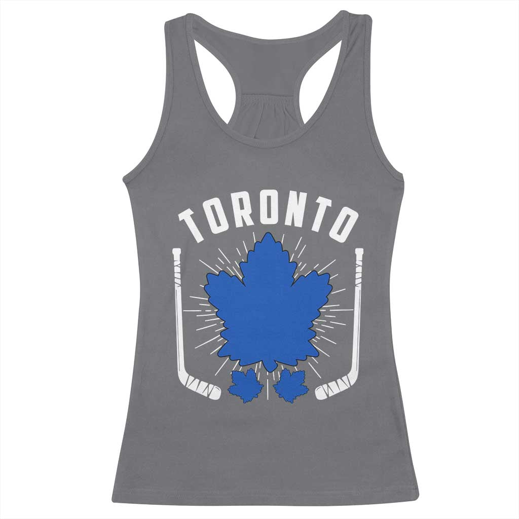 Toronto Ice Hockey Lover Racerback Tank Top Vintage Canada Gift - Wonder Print Shop