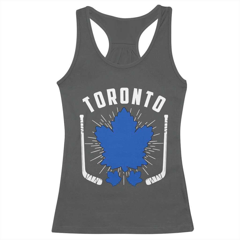 Toronto Ice Hockey Lover Racerback Tank Top Vintage Canada Gift - Wonder Print Shop