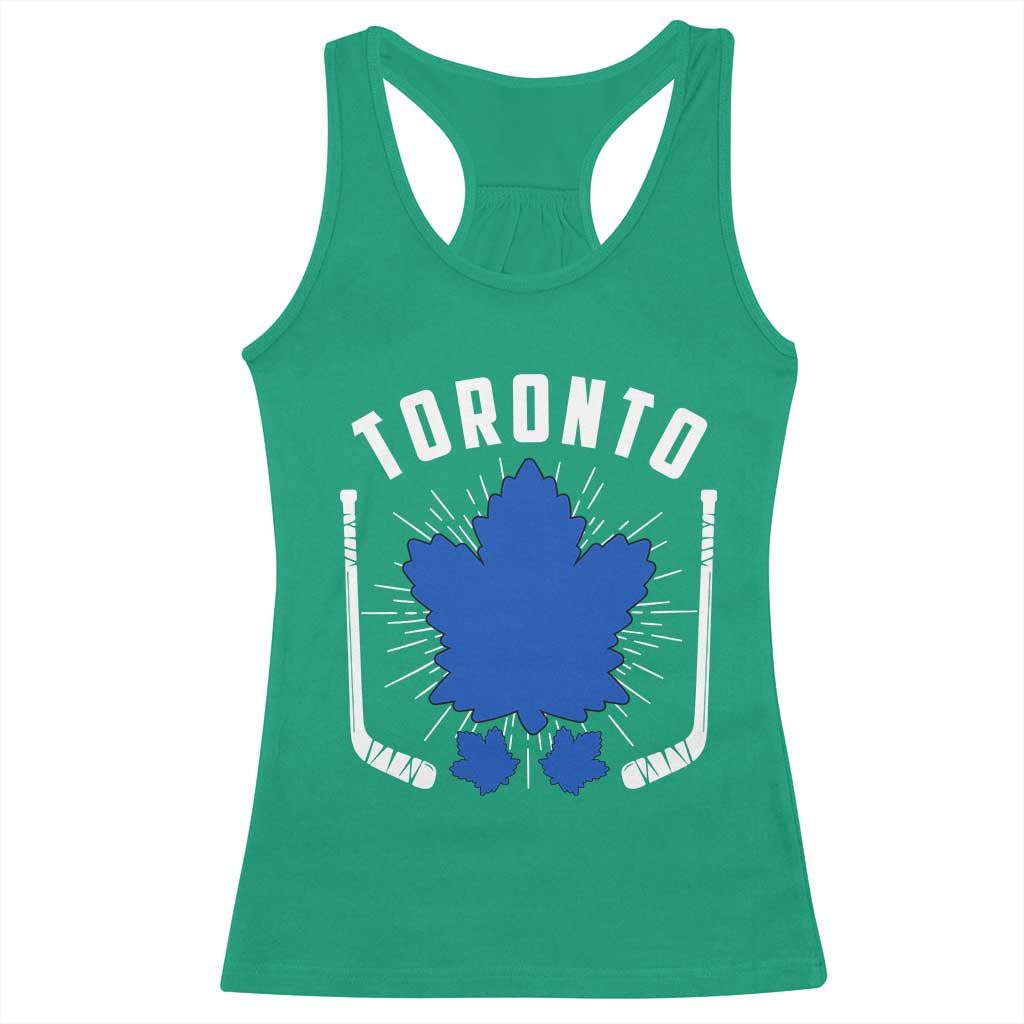 Toronto Ice Hockey Lover Racerback Tank Top Vintage Canada Gift - Wonder Print Shop