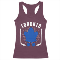 Toronto Ice Hockey Lover Racerback Tank Top Vintage Canada Gift - Wonder Print Shop