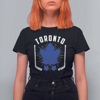 Toronto Ice Hockey Lover T Shirt For Women Vintage Canada Gift - Wonder Print Shop