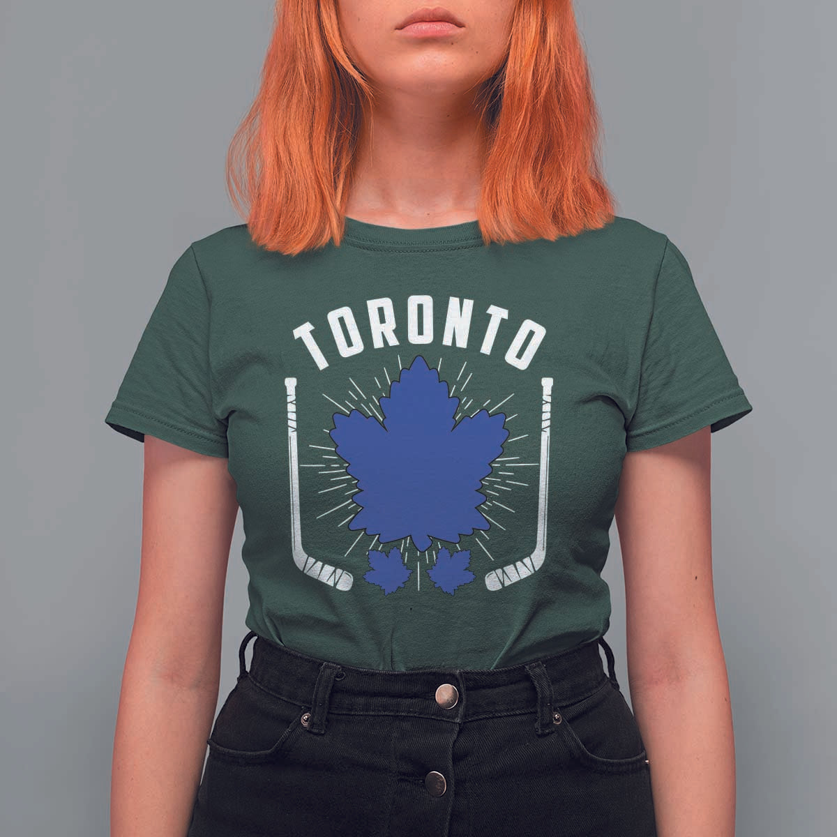 Toronto Ice Hockey Lover T Shirt For Women Vintage Canada Gift - Wonder Print Shop