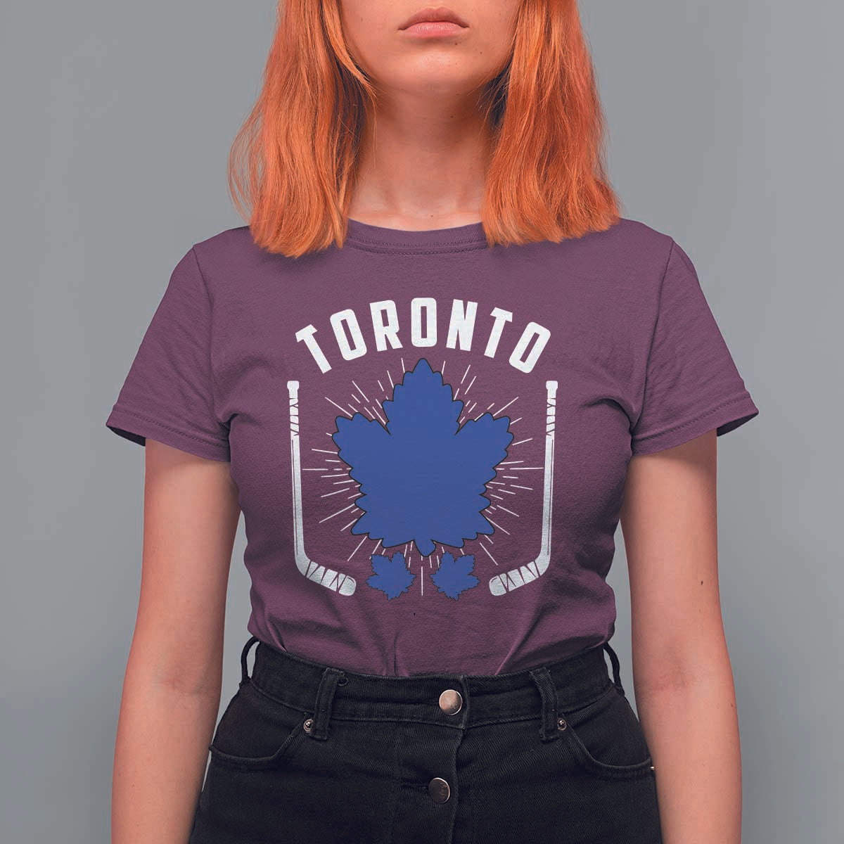 Toronto Ice Hockey Lover T Shirt For Women Vintage Canada Gift - Wonder Print Shop