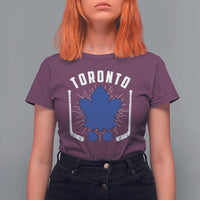 Toronto Ice Hockey Lover T Shirt For Women Vintage Canada Gift - Wonder Print Shop