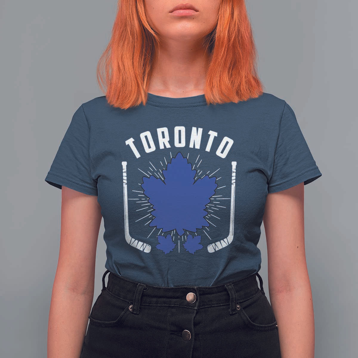 Toronto Ice Hockey Lover T Shirt For Women Vintage Canada Gift - Wonder Print Shop