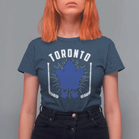 Toronto Ice Hockey Lover T Shirt For Women Vintage Canada Gift - Wonder Print Shop