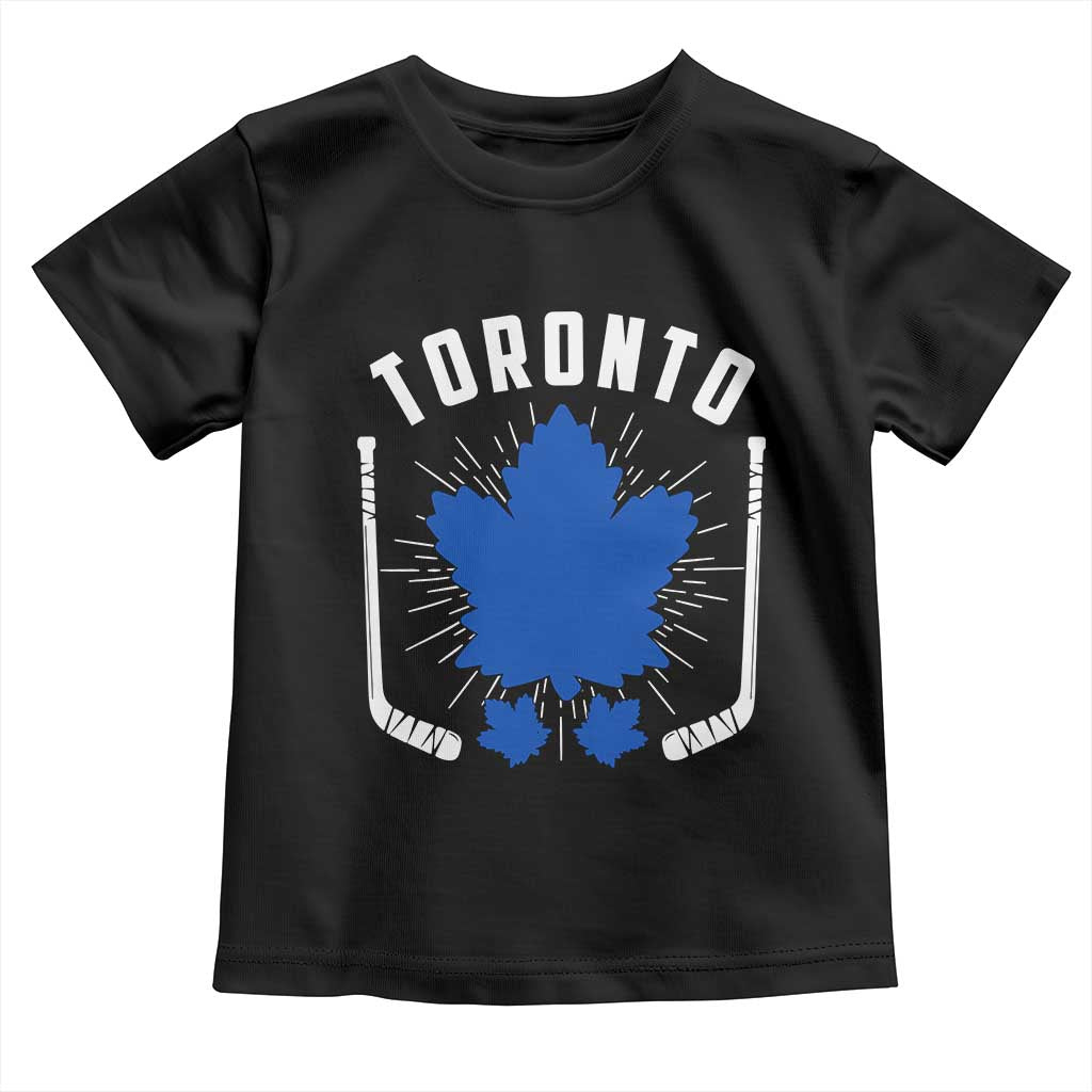 Toronto Ice Hockey Lover Toddler T Shirt Vintage Canada Gift - Wonder Print Shop