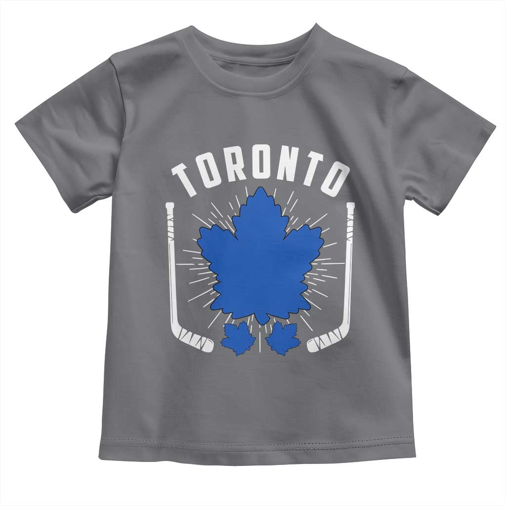 Toronto Ice Hockey Lover Toddler T Shirt Vintage Canada Gift - Wonder Print Shop
