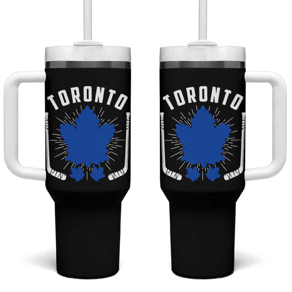 Toronto Ice Hockey Lover Tumbler With Handle Vintage Canada Gift - Wonder Print Shop