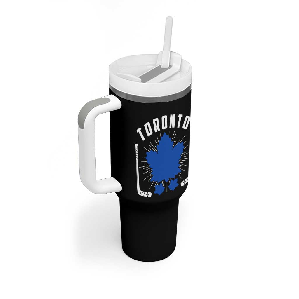 Toronto Ice Hockey Lover Tumbler With Handle Vintage Canada Gift - Wonder Print Shop