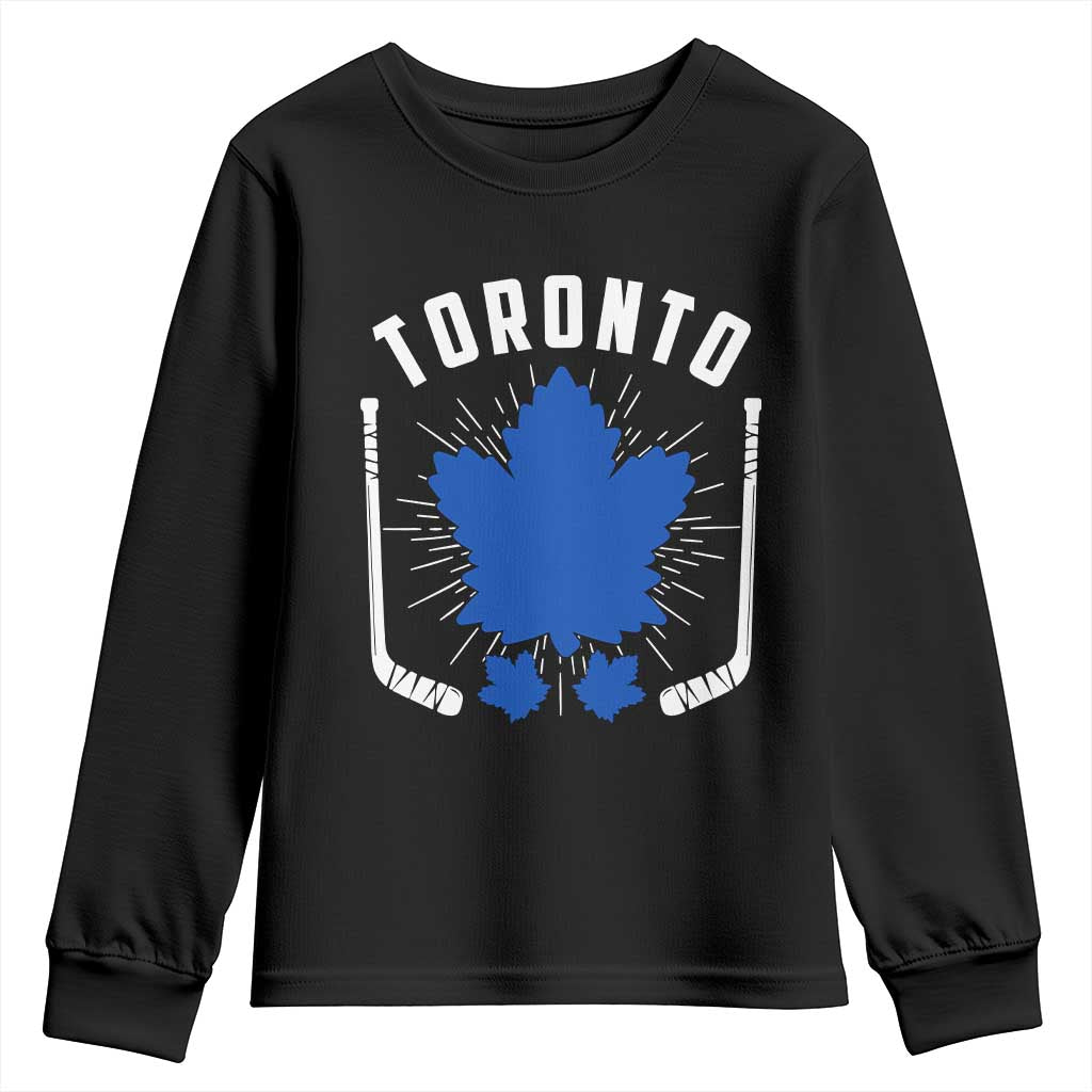 Toronto Ice Hockey Lover Youth Sweatshirt Vintage Canada Gift - Wonder Print Shop