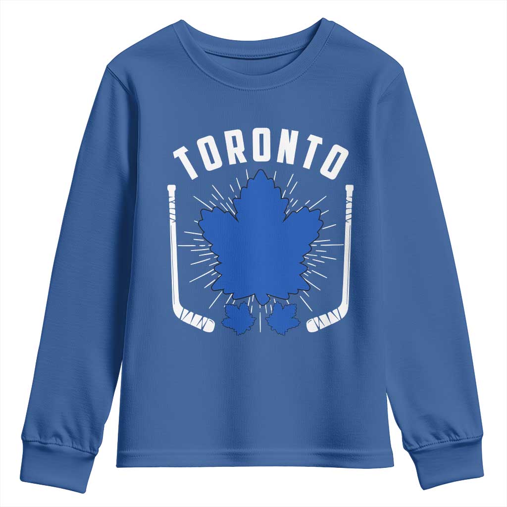 Toronto Ice Hockey Lover Youth Sweatshirt Vintage Canada Gift - Wonder Print Shop