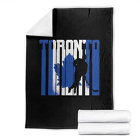 Ice Hockey Torontonian Player Throw Blanket Toronto Flag Gift - Wonder Print Shop