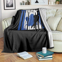 Ice Hockey Torontonian Player Throw Blanket Toronto Flag Gift - Wonder Print Shop