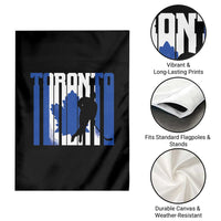 Ice Hockey Torontonian Player Garden Flag Toronto Flag Gift - Wonder Print Shop