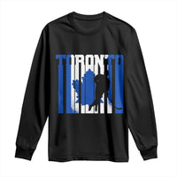 Ice Hockey Torontonian Player Long Sleeve Shirt Toronto Flag Gift - Wonder Print Shop