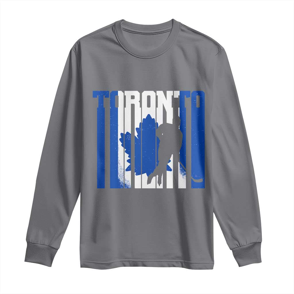 Ice Hockey Torontonian Player Long Sleeve Shirt Toronto Flag Gift - Wonder Print Shop