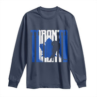 Ice Hockey Torontonian Player Long Sleeve Shirt Toronto Flag Gift - Wonder Print Shop