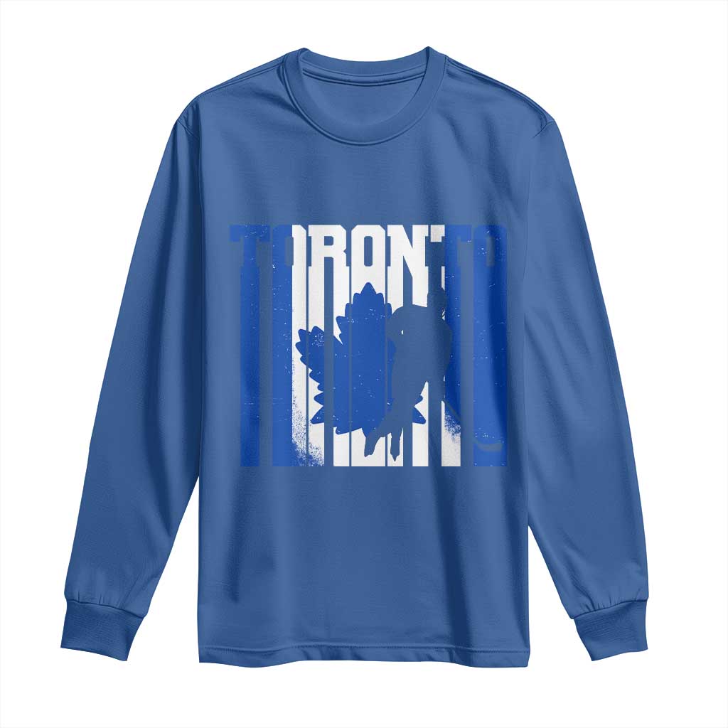 Ice Hockey Torontonian Player Long Sleeve Shirt Toronto Flag Gift - Wonder Print Shop