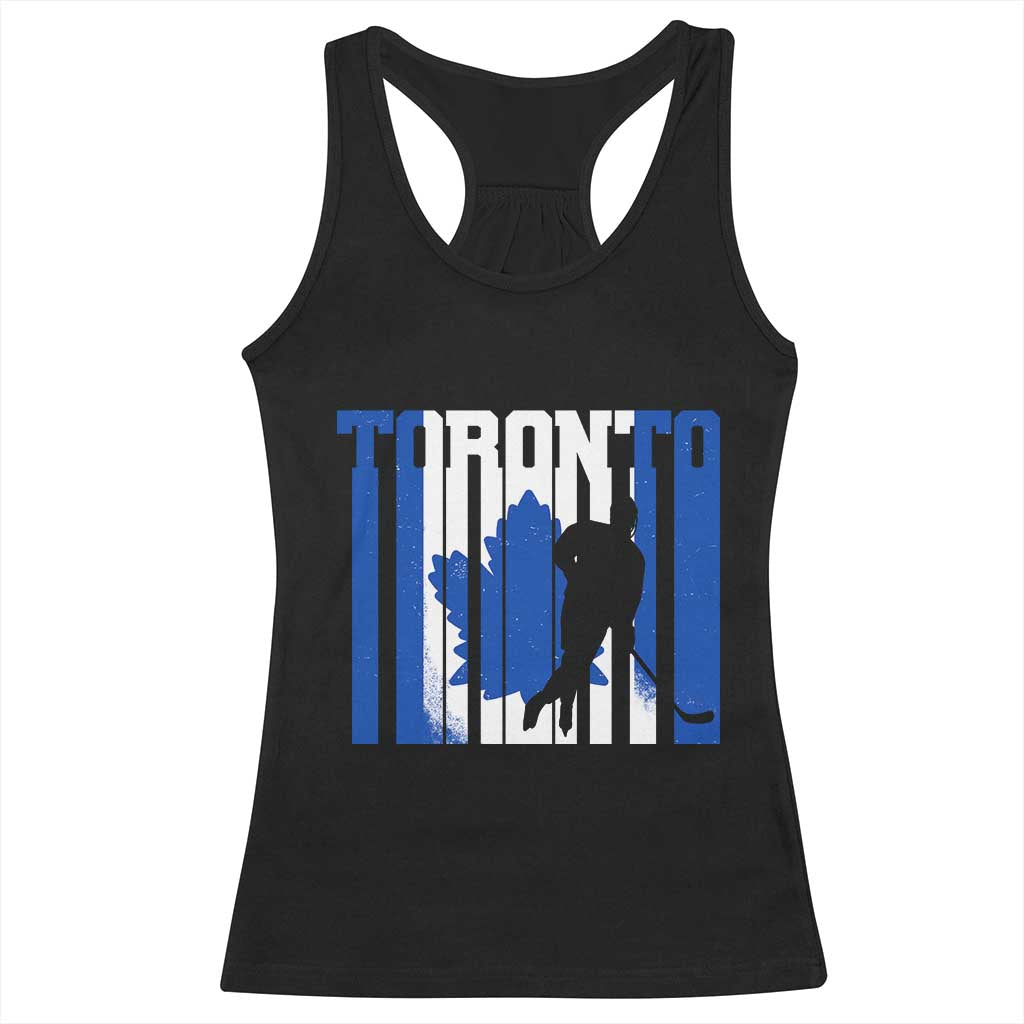 Ice Hockey Torontonian Player Racerback Tank Top Toronto Flag Gift - Wonder Print Shop
