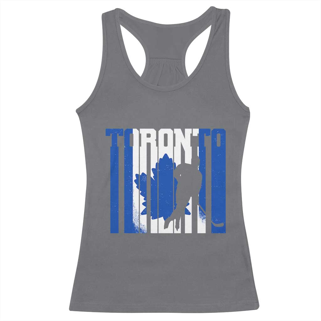 Ice Hockey Torontonian Player Racerback Tank Top Toronto Flag Gift - Wonder Print Shop