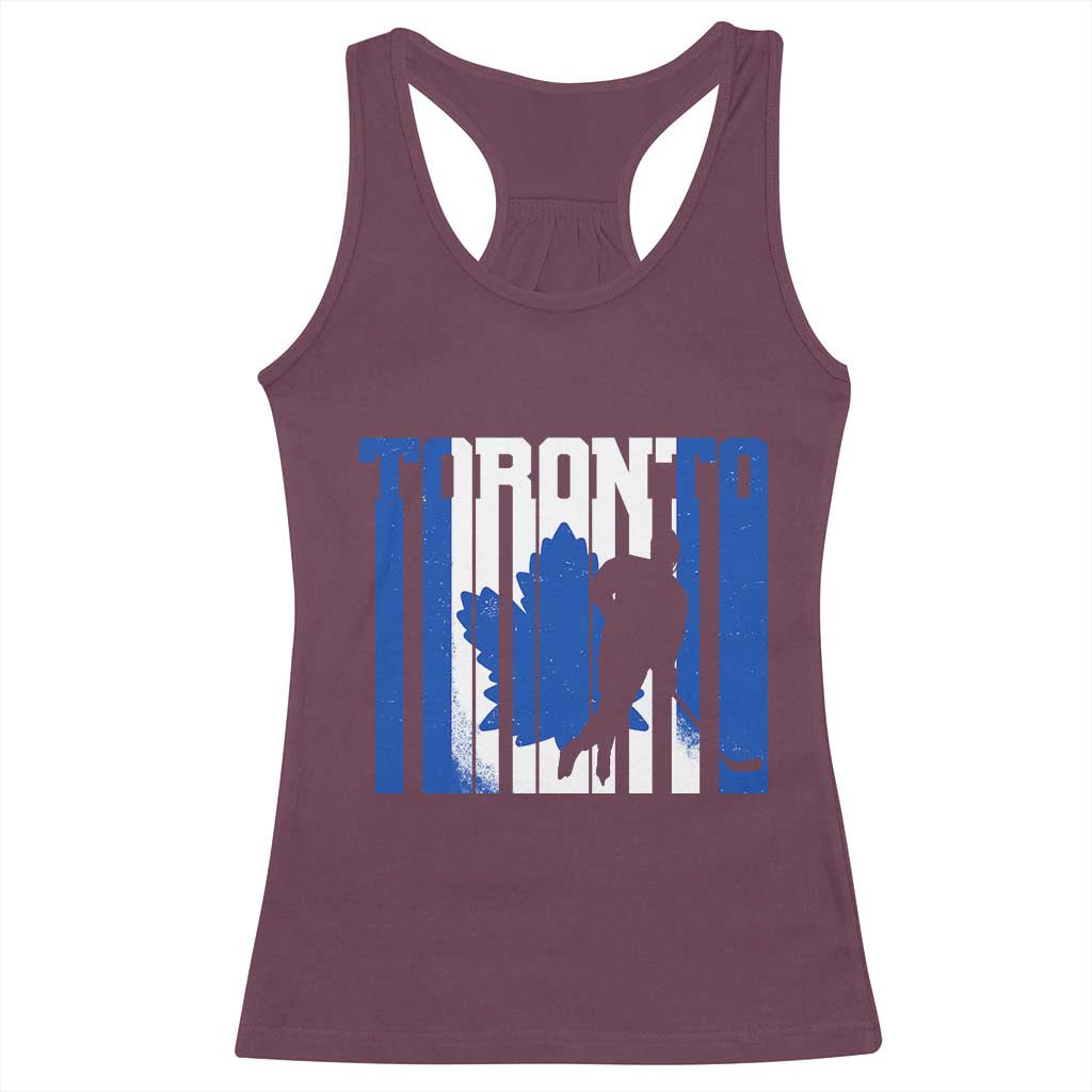 Ice Hockey Torontonian Player Racerback Tank Top Toronto Flag Gift - Wonder Print Shop