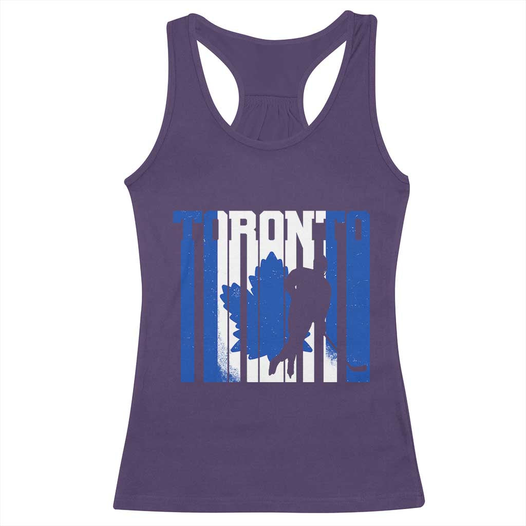 Ice Hockey Torontonian Player Racerback Tank Top Toronto Flag Gift - Wonder Print Shop