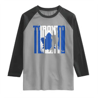Ice Hockey Torontonian Player Raglan Shirt Toronto Flag Gift - Wonder Print Shop