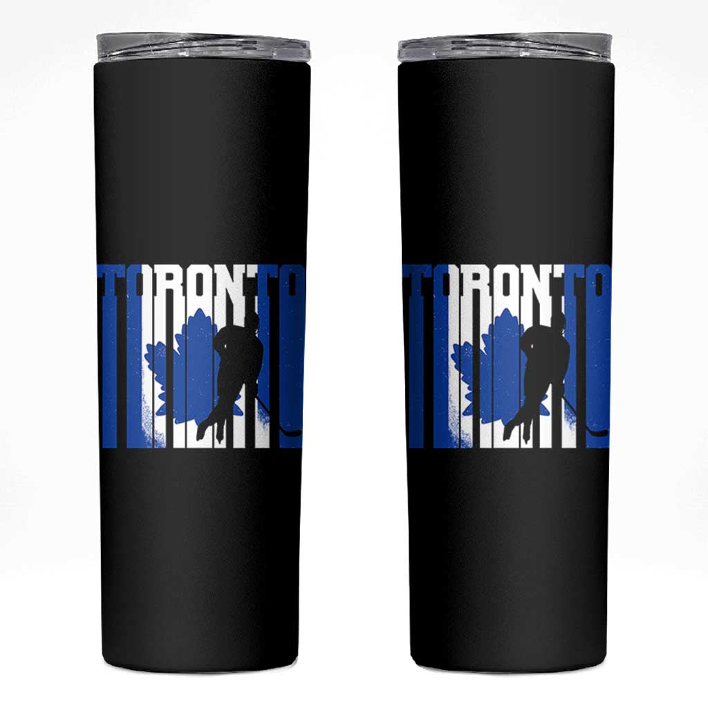 Ice Hockey Torontonian Player Skinny Tumbler Toronto Flag Gift - Wonder Print Shop